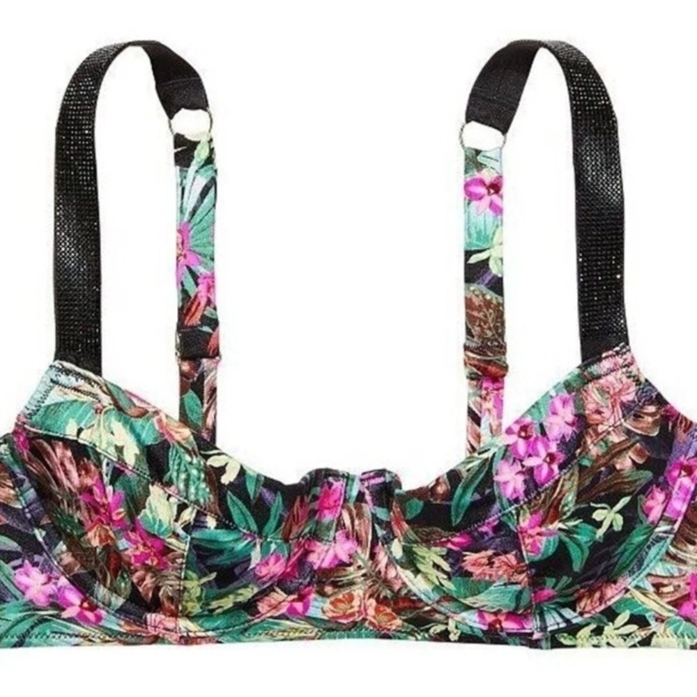 New! Victoria’s Secret wicked shine strap underwire bikini top 4594